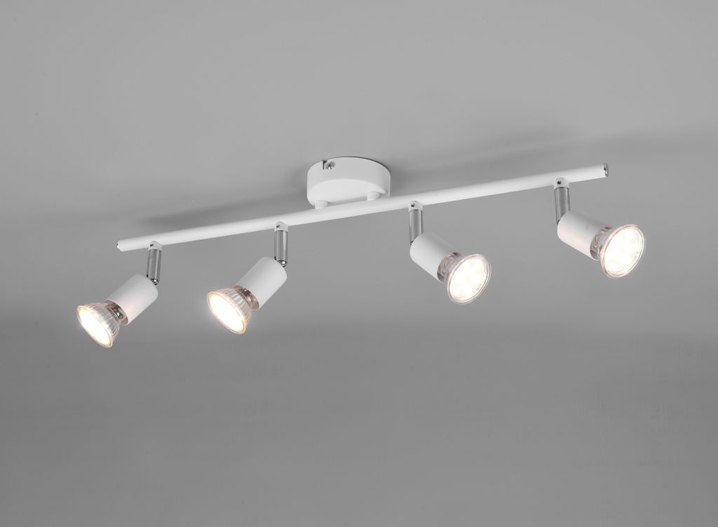 LED Wandstrahler 4 flammig Weiß Deckenstrahler für Flur & Treppenhausbeleuchtung