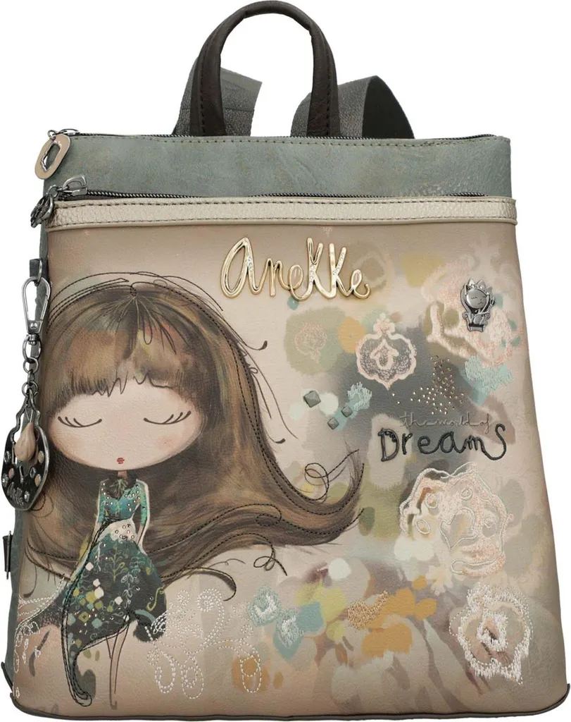 Anekke Real Backpack: Zaino Donna Multicolore Organizzato e Resistente