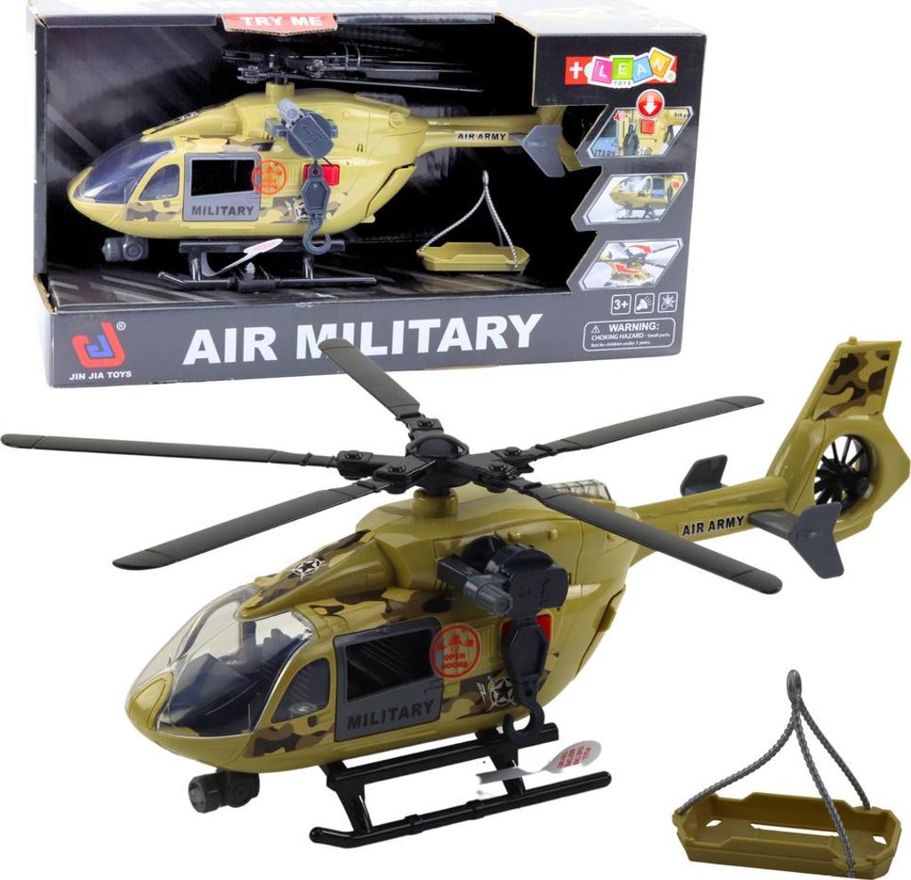 Militärhubschrauber Militärhaken Bahre Lichter Geräusche 1:14