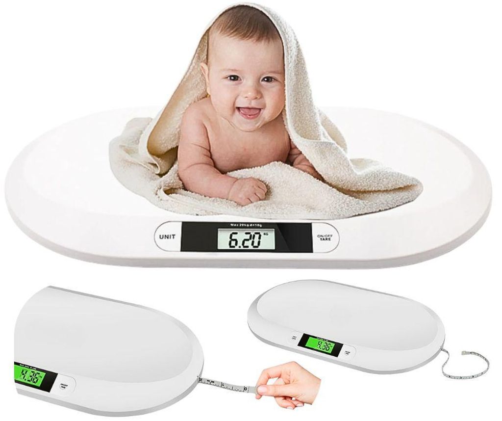 Digitale Babywaage 20kg LCD elektronische Säuglingswaage Produktbild 