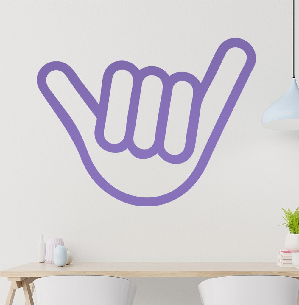 Hang Loose Wandtattoo in 6 Größen - Wandaufkleber Wall Sticker - Dekoration, Küche, Wohnzimmer, Schlafzimmer, Badezimmer