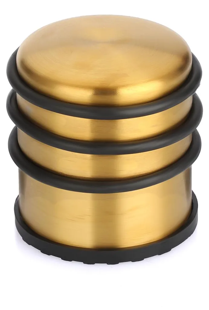 Butée de porte antidérapante en acier, poids lesté 1kg finition or