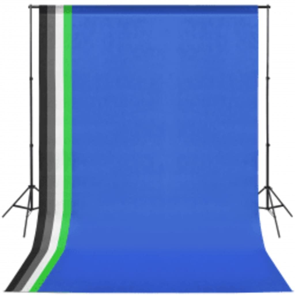 vidaXL Set da studio fotografico con softbox e sfondo Immagine del prodotto 