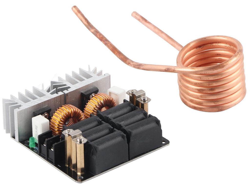 Heizplatine ZVS Hochfrequenz-Induktionsspulen-Heizmodulkomponenten 1000W 12 8V