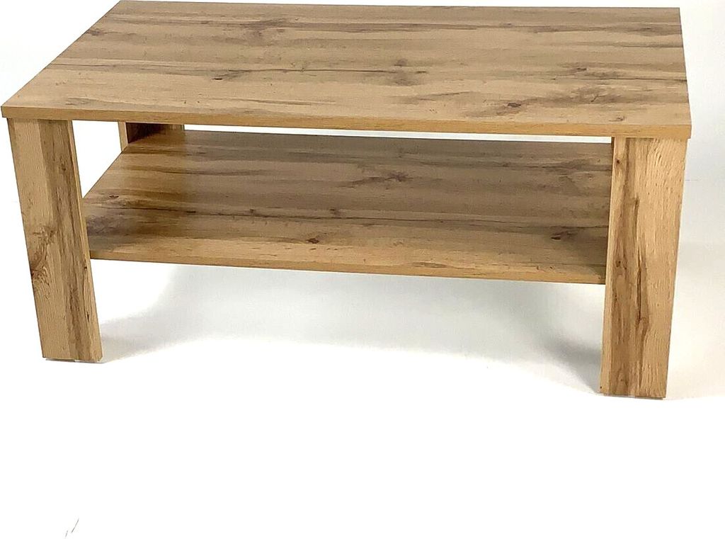 Möbel SD Couchtisch Wohnzimmertisch Sofa Kaffeetisch 100 x 54 x 43.5 cm (B x T x H) Wotaneiche Optik NEU