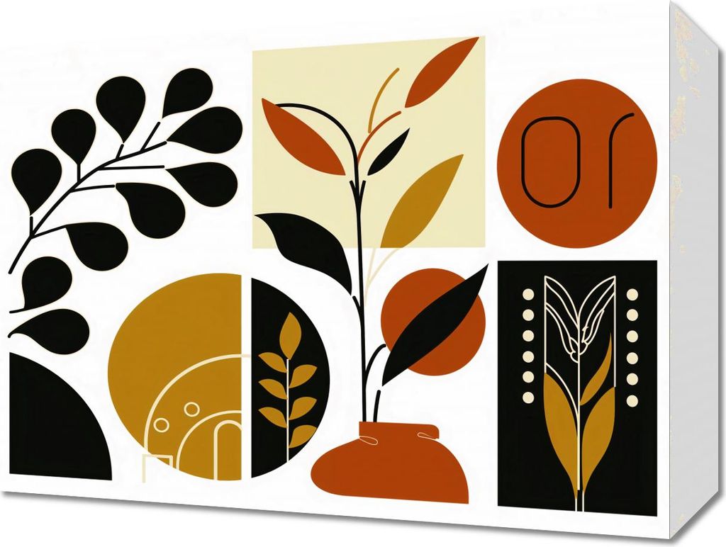 Bild 40x30cm Botanischer Collage