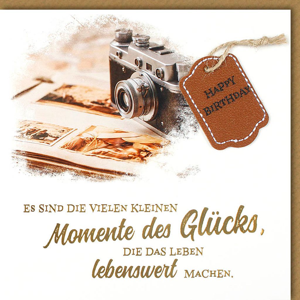 Geburtstag - CraftArt – Karte mit Umschlag - Es sind die vielen