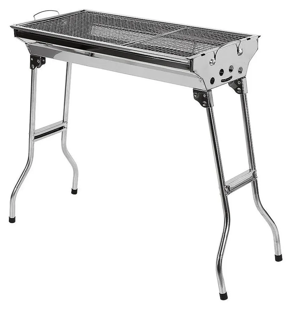 Barbecue charbon pliable gain de place pour transporter facilement argent