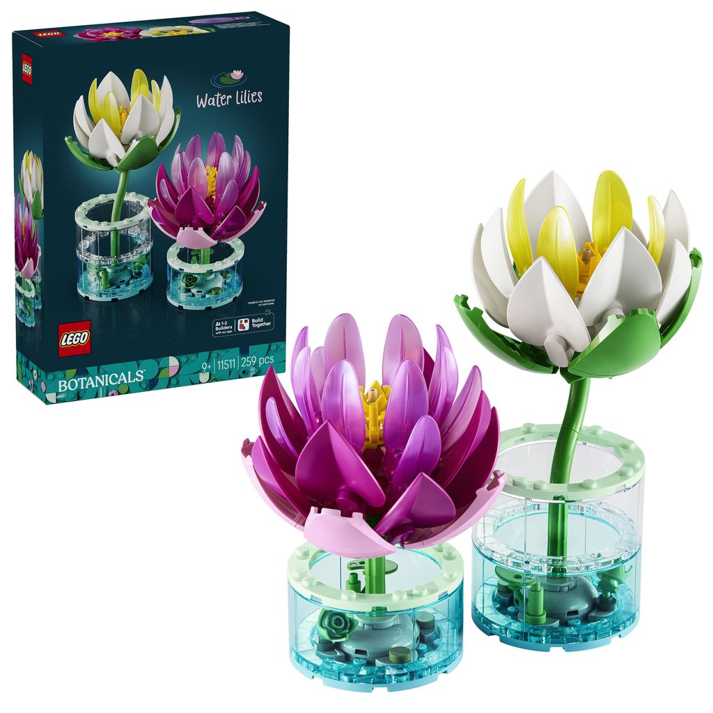 LEGO Botanicals: Set de lirios acuáticos artificiales, con Imagen del producto 