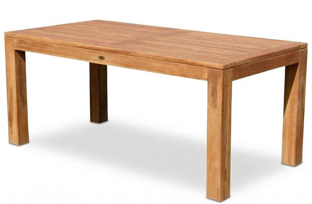 AS-S Wuchtiger Echt Teak Bigfuss Gartentisch 180x90 Produktbild 