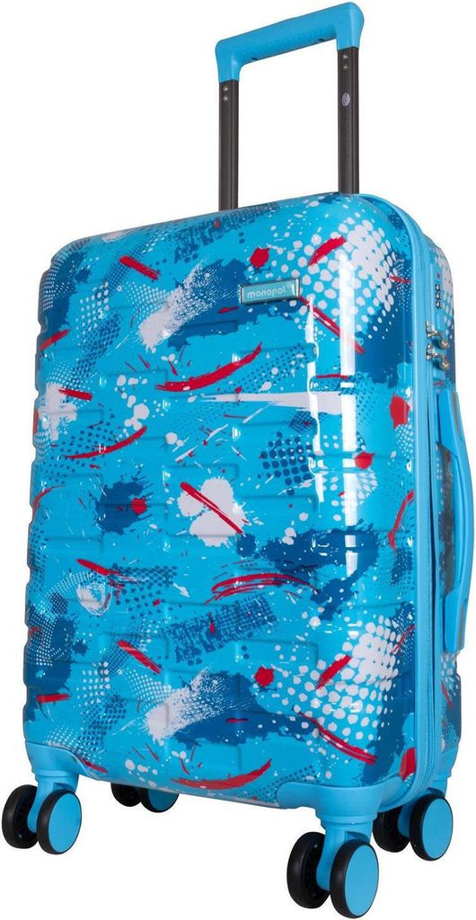 Hartschalen Trolley Koffer Handgepäck - Cespara Hellblau Produktbild 