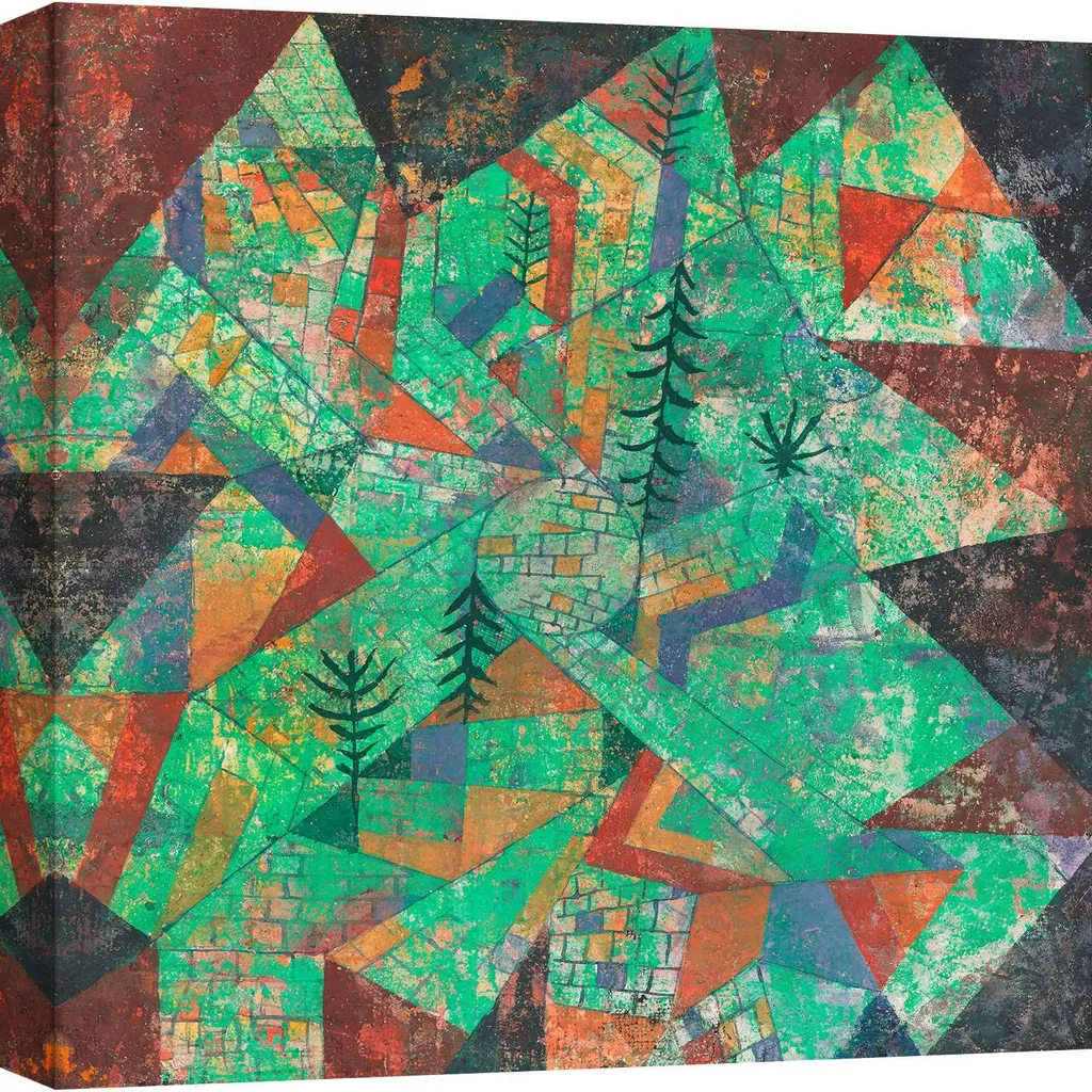 Toile Wald Bau 1919 Paul Klee - Impression Premium sur châssis bois