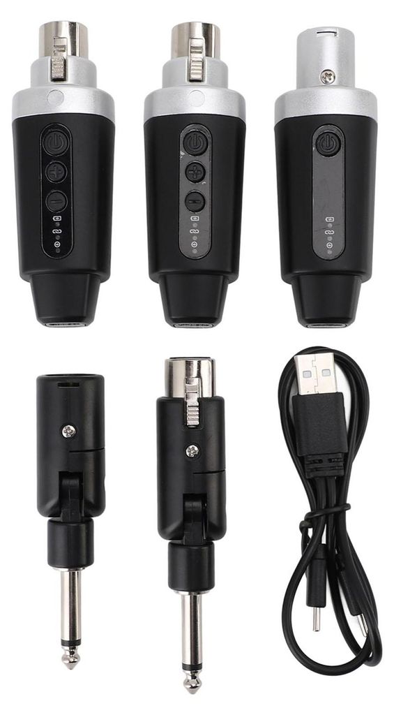 Bezdrôtový vysielač XLR, 3-pólový mikrofónový adaptér UHF Obrázok produktu 
