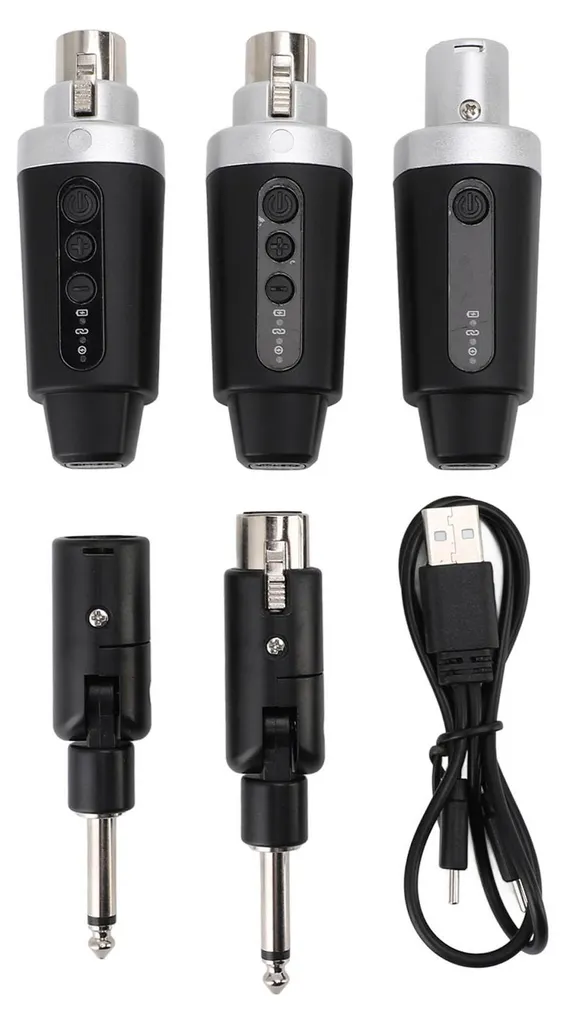 Adaptateur Sans Fil UHF XLR 3 Pôles à Faible Latence pour Micros