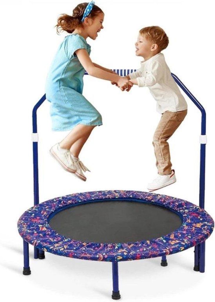 Kinder Trampolin 91cm Durchmesser mit Schuimhandgriff und Sicherheitskissen