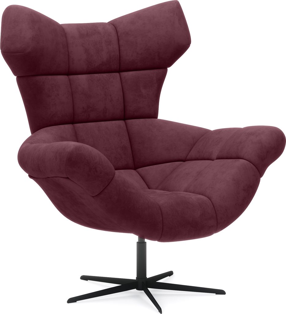 DomoHome | Ergonomischer Relax-sessel mit 360° Dreh-und Schaukelfunktion - Soft Lux-Schaumpolster Modernes Design für Wohnzimmer Schlafzimmer Bü...
