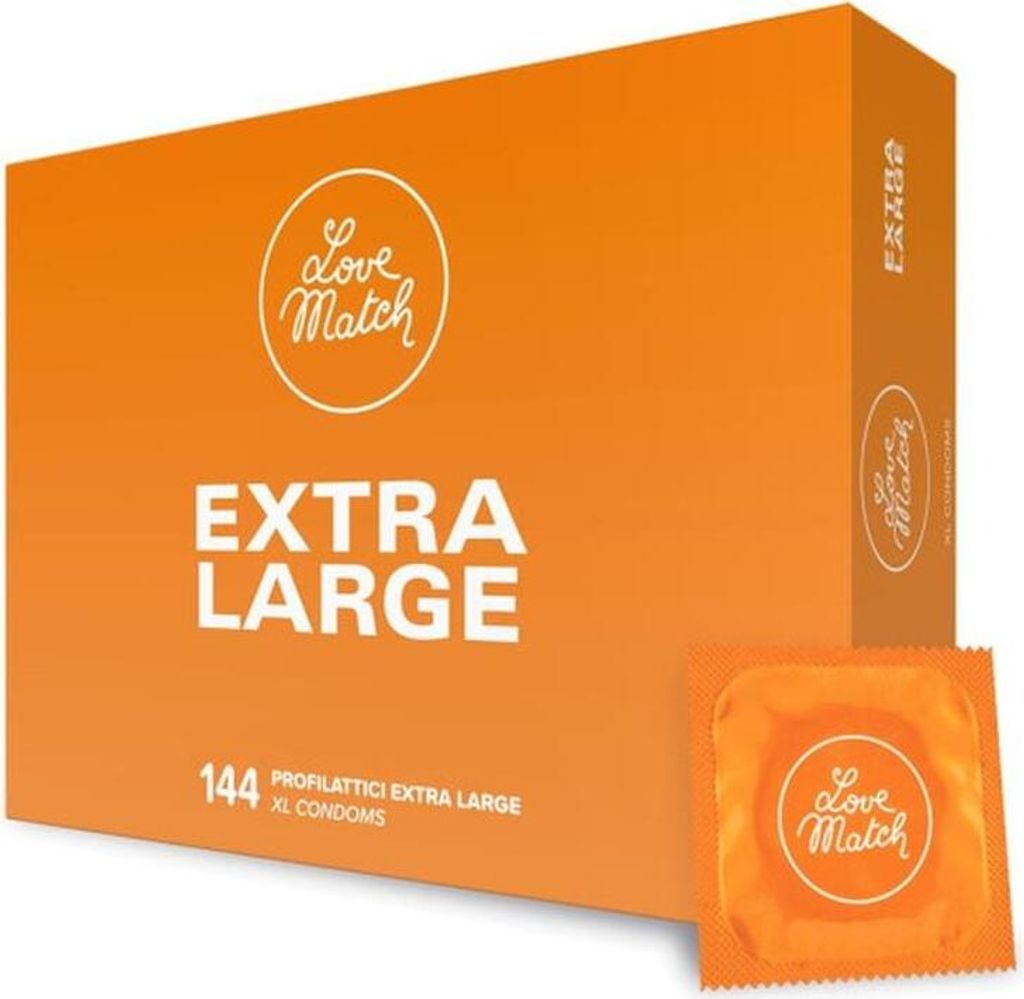 Love Match Extra große Kondome – 144er-Pack