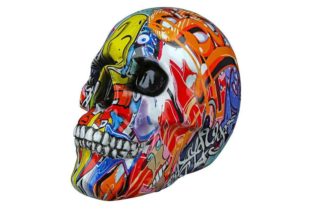 Casablanca Deko Totenkopf Urban Street Art Figur Graffiti Produktbild 