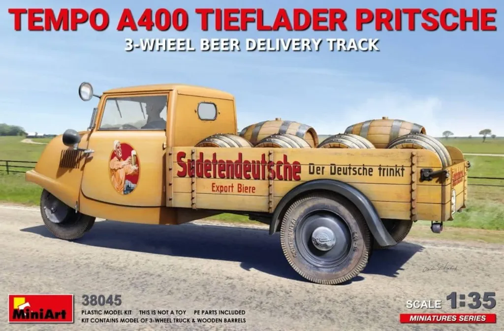 Maquette Camionnette Tempo A400 MiniArt 1/35 Véhicule Civil à Monter