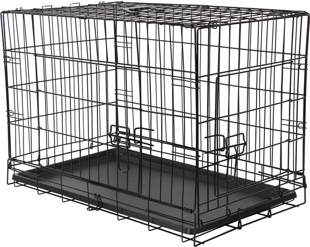 Gabbia Auto Cani 91x63,5x58 cm | Trasportino Pieghevole Robusto