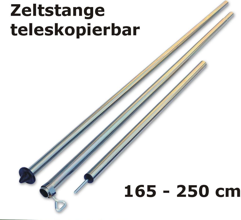Zeltstange 165 - 250 cm Teleskop Aufstellstange für Zelt Produktbild 