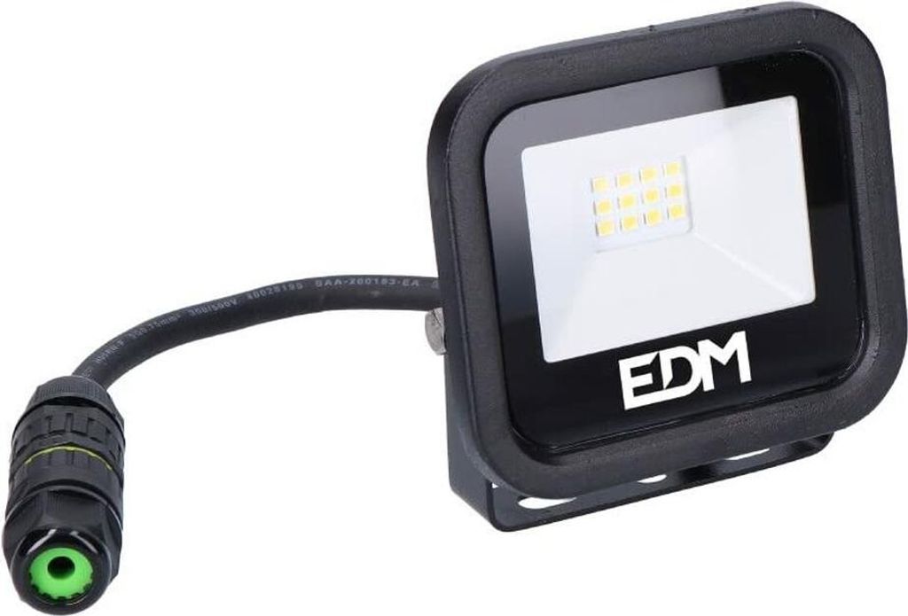 Foco LED EDM 70400 Schwarz Serie F 2100 W 10 W 800 lm 9,2 x 8,1 x 2,7 cm (6400 K)
