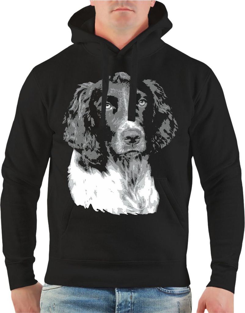 Herren Kapuzenpullover Deutscher Wachtelhund