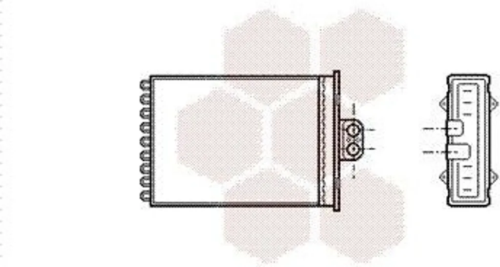 Radiateur habitacle haute efficacité 37006217 pour OPEL VECTRA B