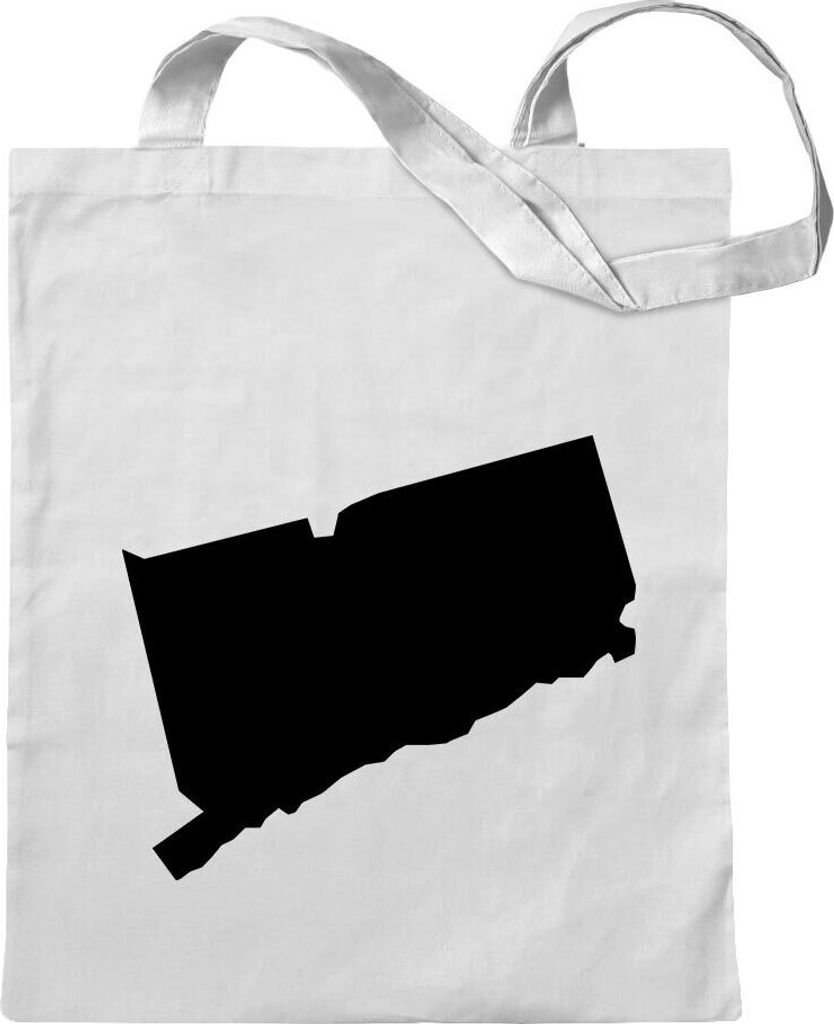 Kiwistar - Baumwolltasche - weiss - USA - Connecticut Hartford - Tragetasche Stoffbeutel Umhängetasche langer Henkel