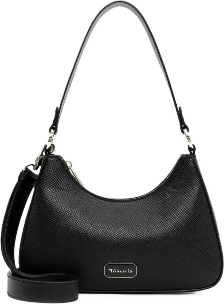 Sac à main noir Tamaris anti-rayures léger et sécurisé pour femme