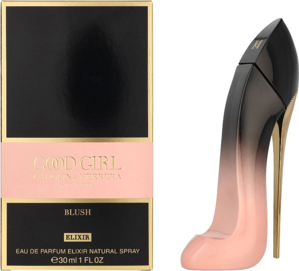 A product shot of a perfume bottle and its packaging.