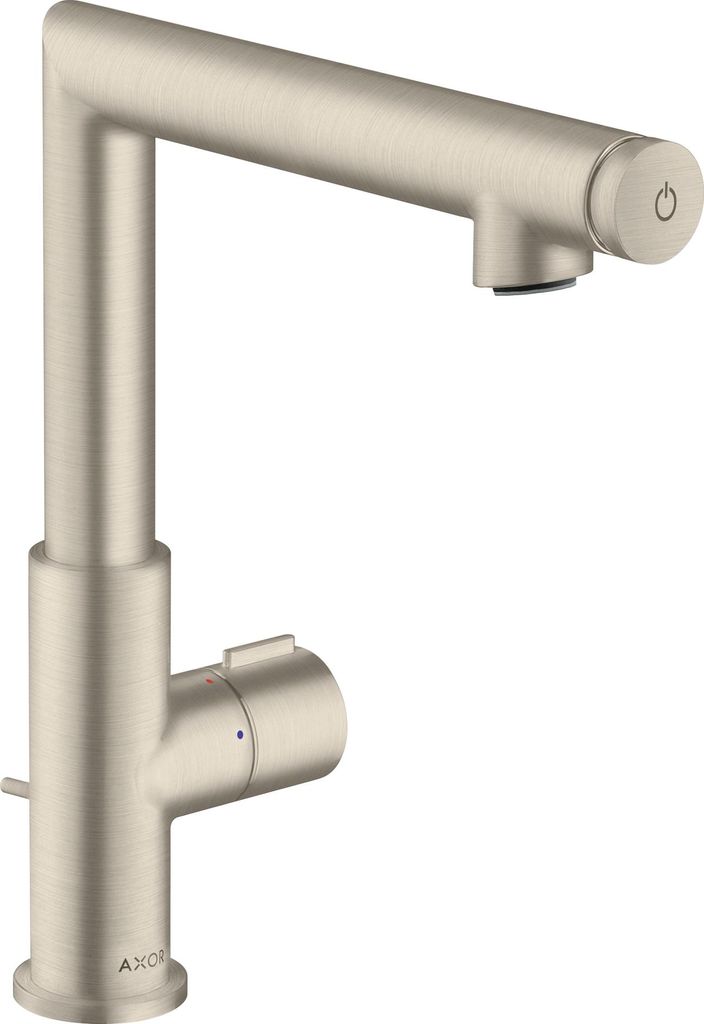 hansgrohe Select-Waschtischmischer 220 AXOR UNO brushed nickel