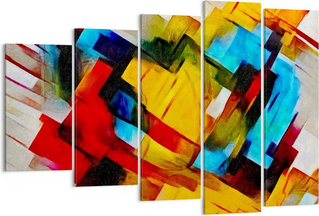 Bild auf Leinwand - Leinwandbild - Abstraktion modern - 150x100cm - Wand Bild - Wanddeko - Leinwanddruck - Bilder - Kunstdruck - Wanddekoration - L...