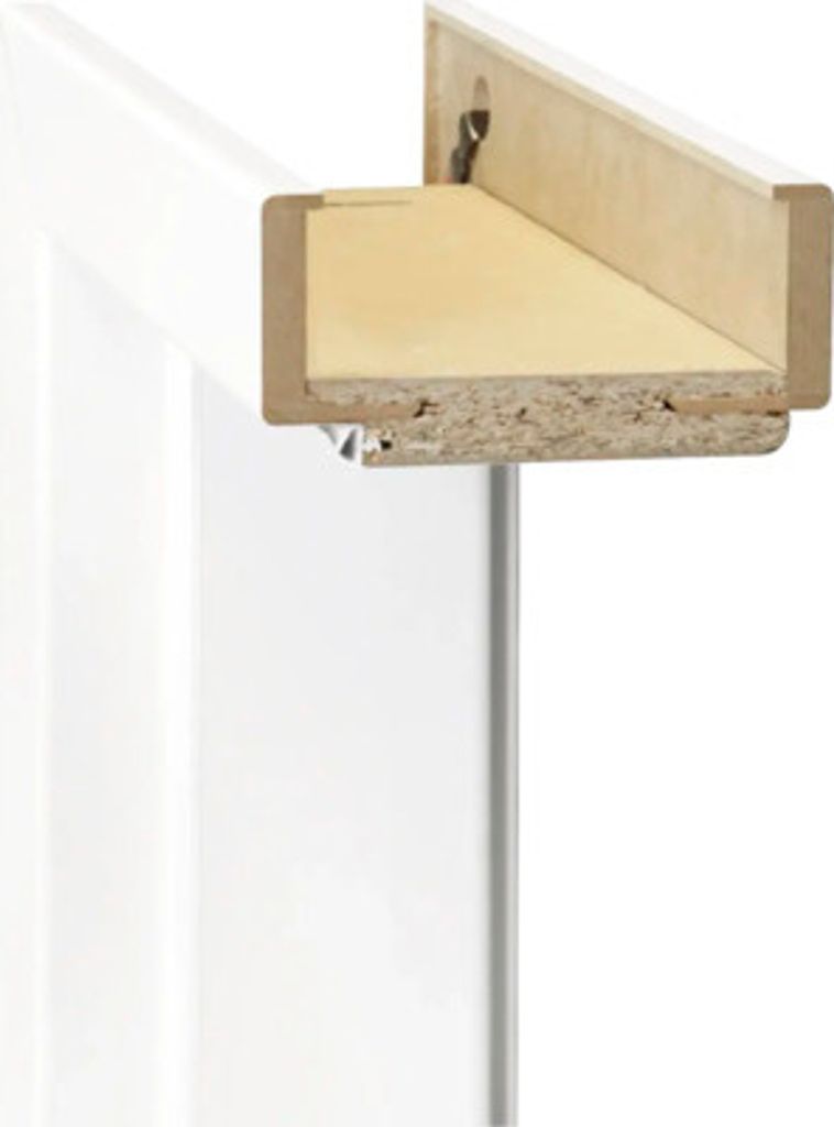 Pertura Komplettzarge Lack RAL 9016 verkehrsweiß 198,5x86x20 cm Rechts