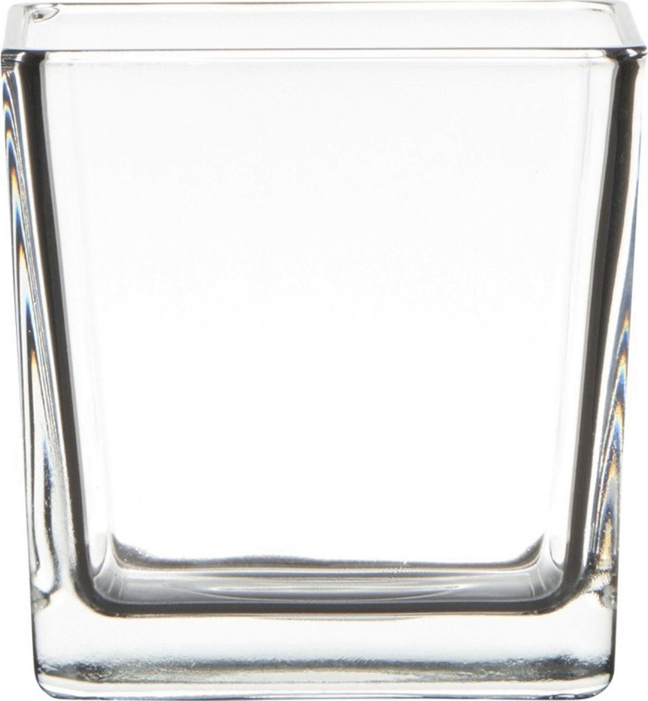 Vase en verre Cubic clair Carré 10 x10 x 10cm Image du produit 