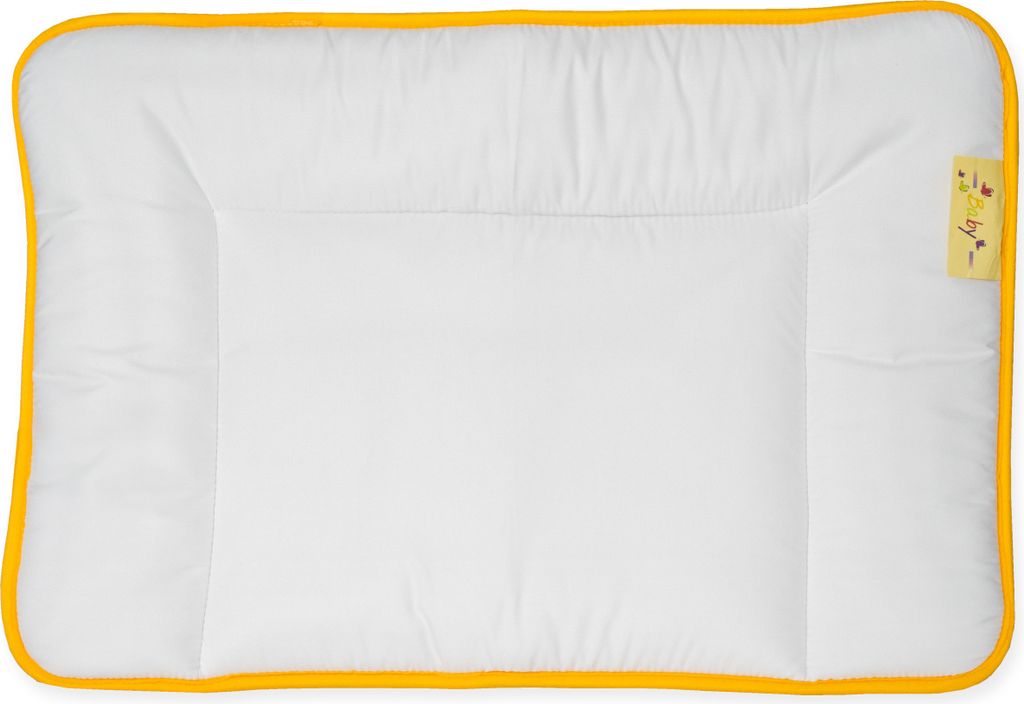 Traumschloss Baby Kinder Flach Kopfkissen 40 x 60 cm kuschelig weicher Bezugsstoff und atmungsaktive Faserfüllung