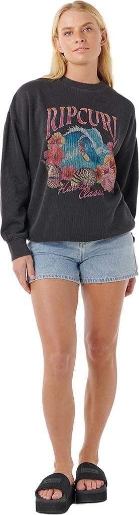 Rip Curl Damen Sweatshirt SUMMER CLASSIC HERITAGE CREW, Größe:M, Farben:washed black