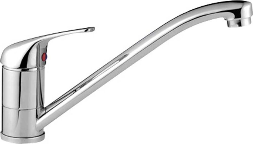 Ferrestock ÚRBEL FSKFGC005 Einhebel-Spültischarmatur, horizontaler Auslauf, Keramikkartusche of 40mm, aus Zink und Messing, inkl. Schläuche und ...