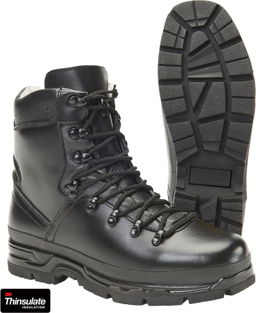 Brandit BW Berg Stiefel, Schwarz Größe 47