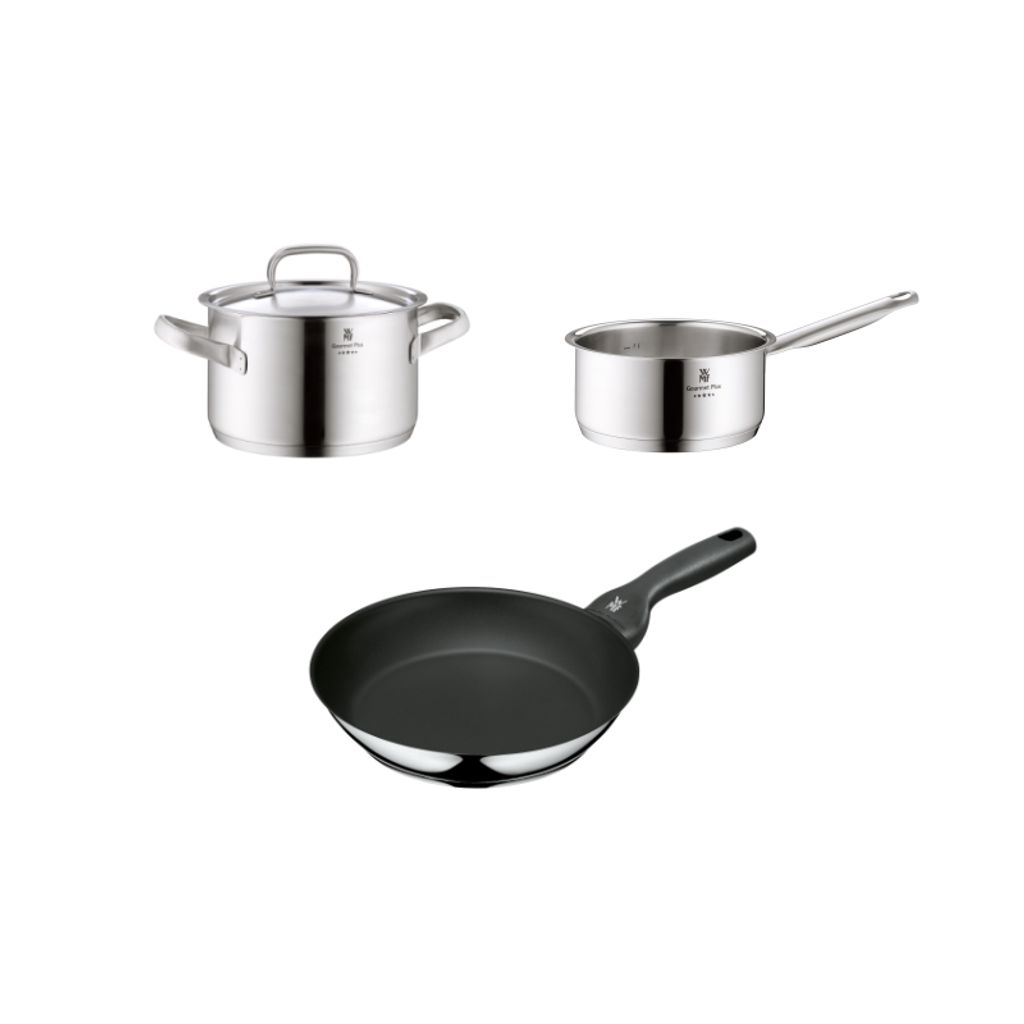 WMF Kochgeschirr-Set 3-teilig Cromargan Edelstahl mit Produktbild 