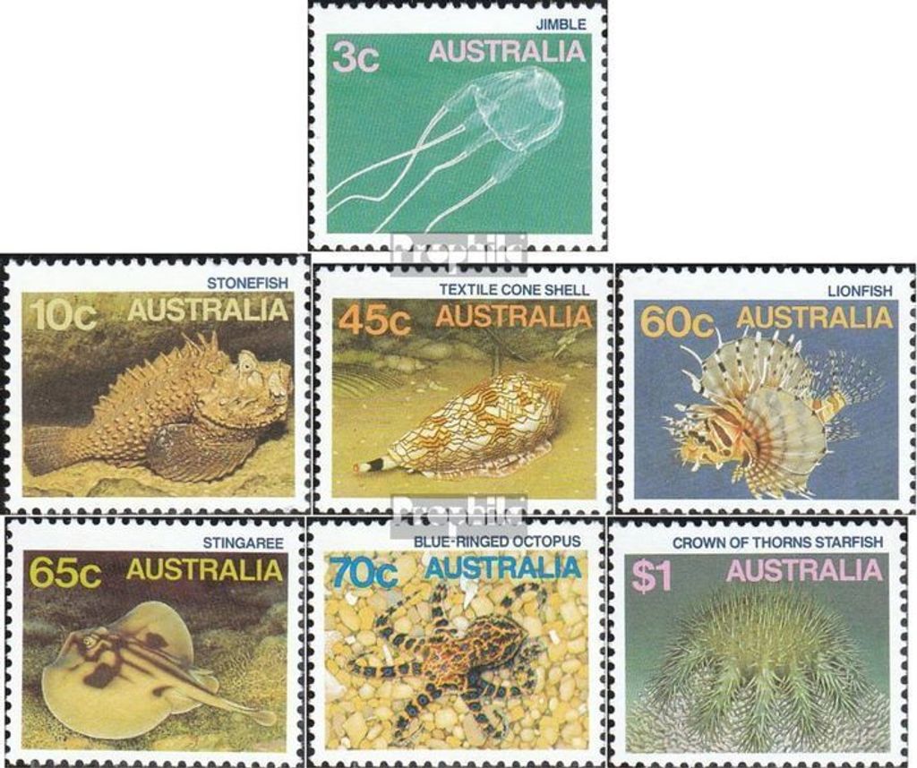 Briefmarken Australien 1986 Mi 972-978 (kompl.Ausg.) postfrisch Tiere