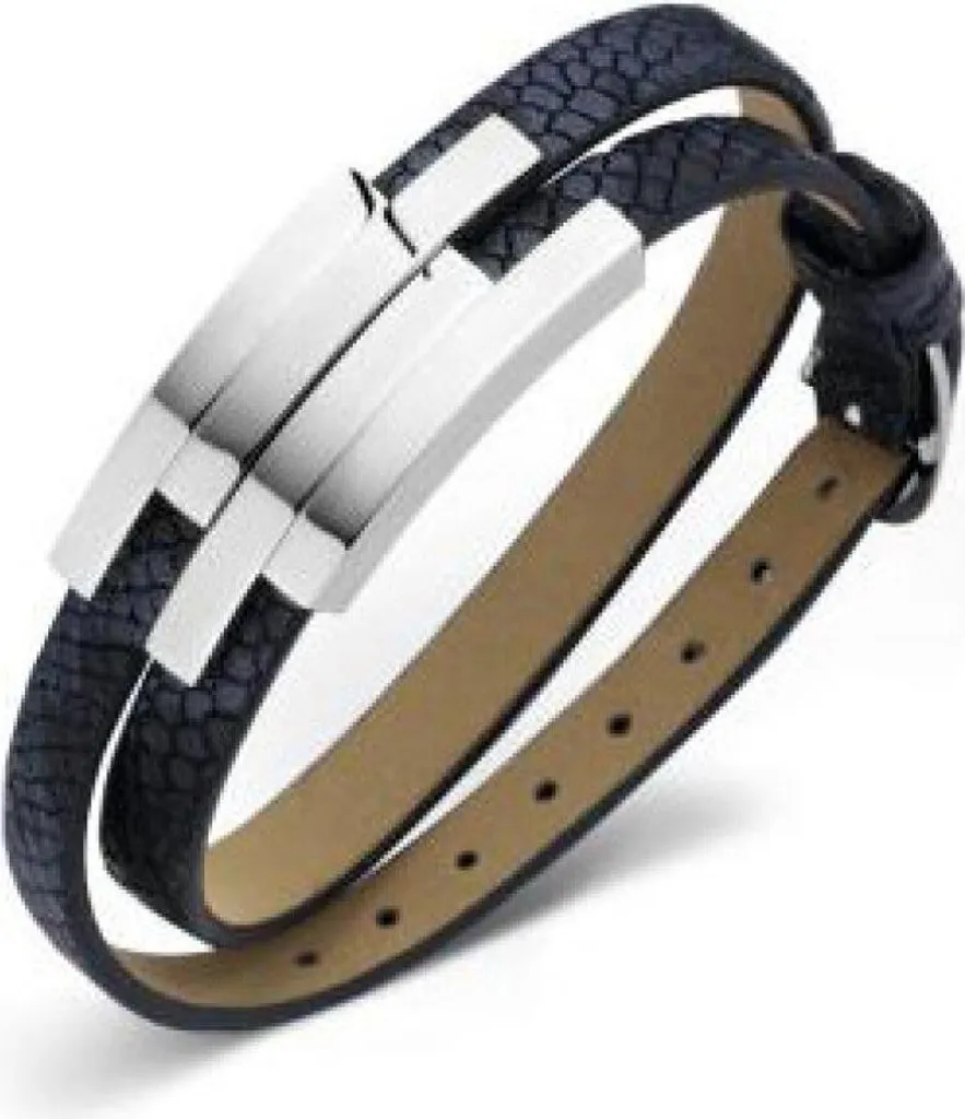 Victoria Bracciale in Pelle Nera e Argento 925 | Gioielleria Artigianale