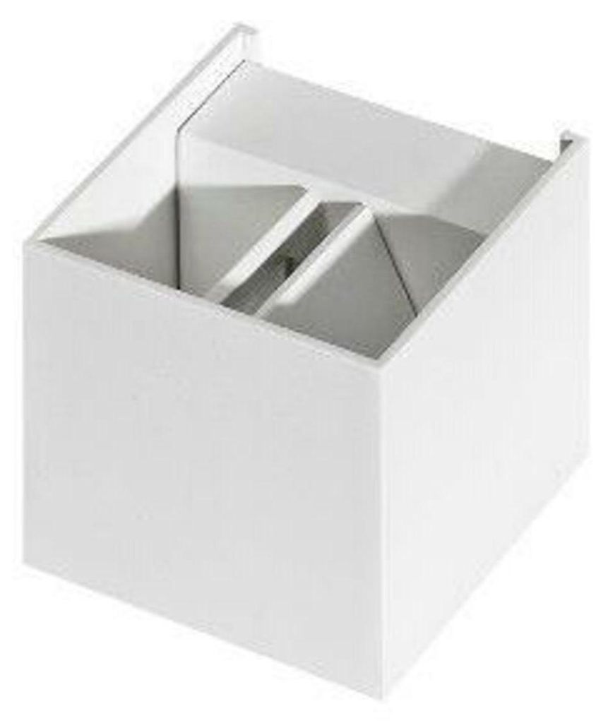 AZzardo LED-Außenwandleuchte Gambino 1 weiß AZ0950 6W 480lm 3000K IP44 10cm weiß