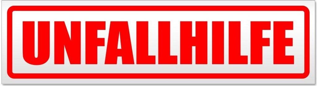 Kiwistar - Autoaufkleber - Rot - 60 x 16 cm - Unfallhilfe - Hinweis Aufkleber Sticker für Auto, Kfz, Fahrrad, PKW, LKW