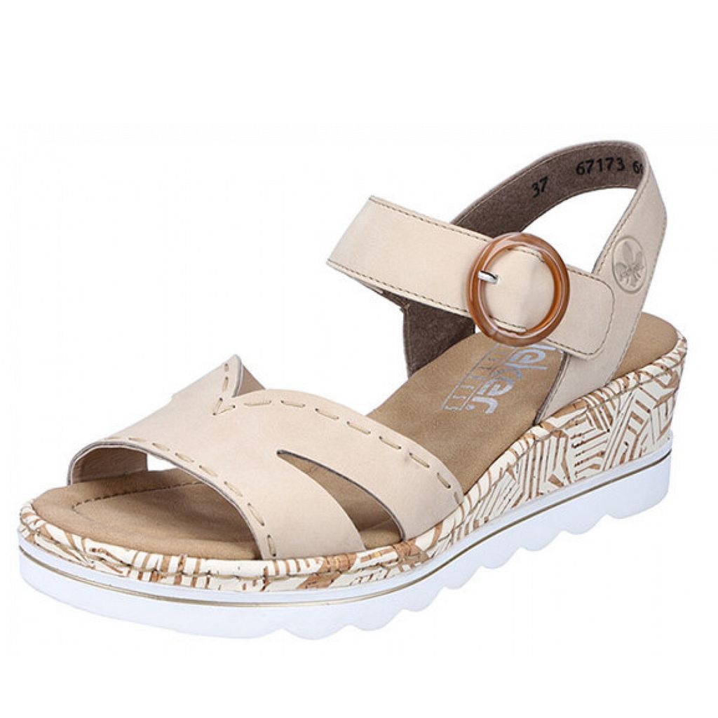 Rieker Keilsandaletten 67173 Damen 31353430373139 Beige 37 Produktbild 33
