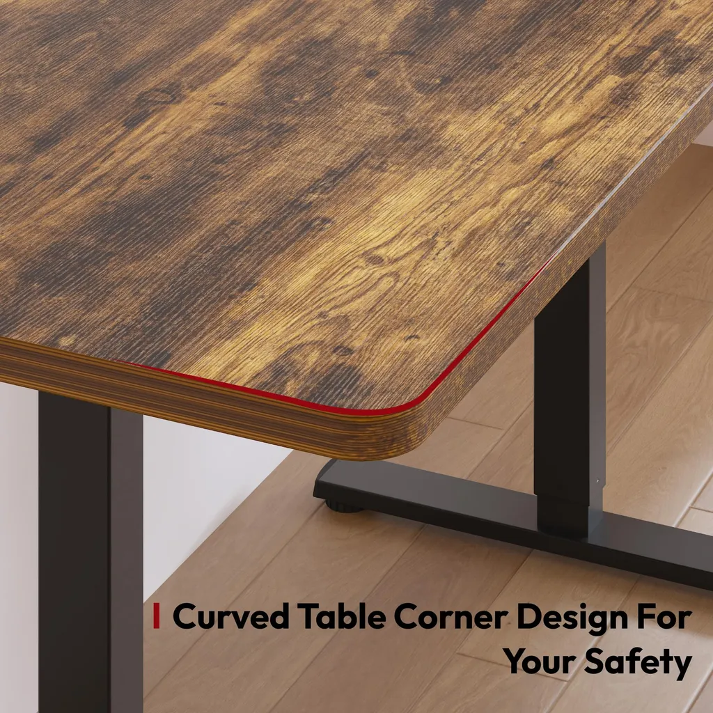 SANODESK Scrivania Regolabile 120x60 Marrone: Comfort in Ufficio - 9