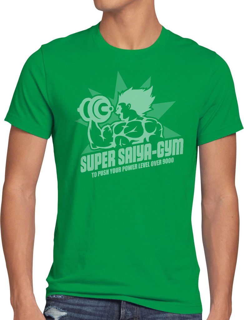 style3 Super Saiya Gym Herren T-Shirt Anime Turtle Z son-goku Dragon Sport Fitness Push Power