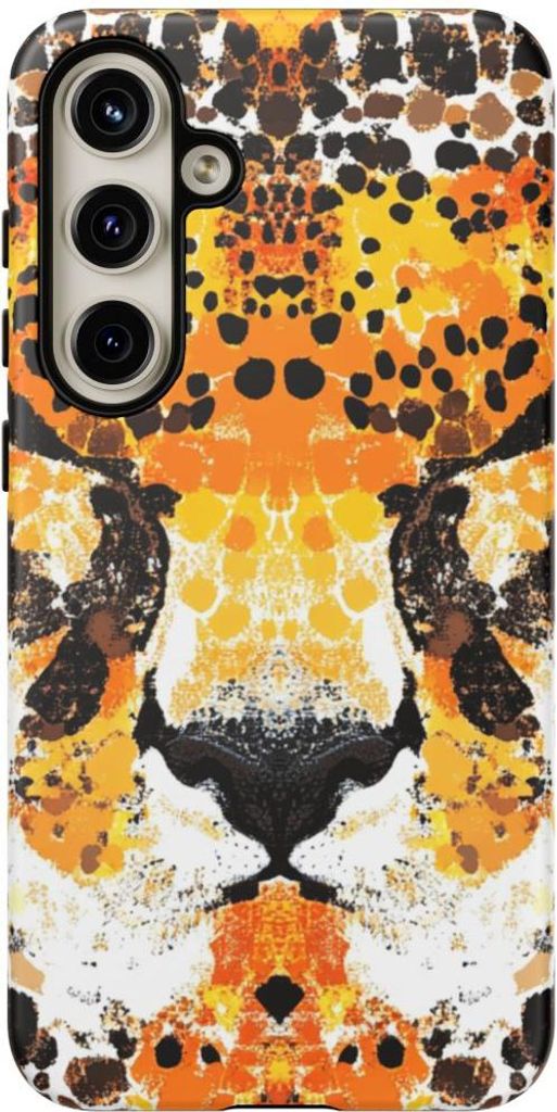 Abstraktes Gepardengesicht – Hülle Kompatibel mit Galaxy S24 Plus
