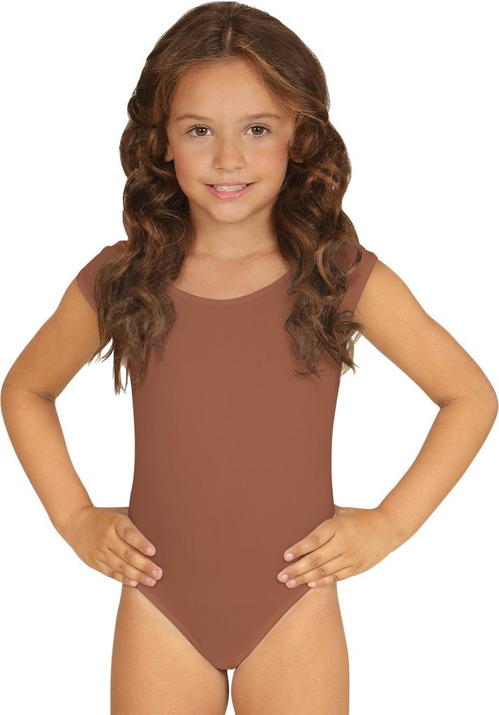 Ärmelloser Body braun Kindergröße: 116-128