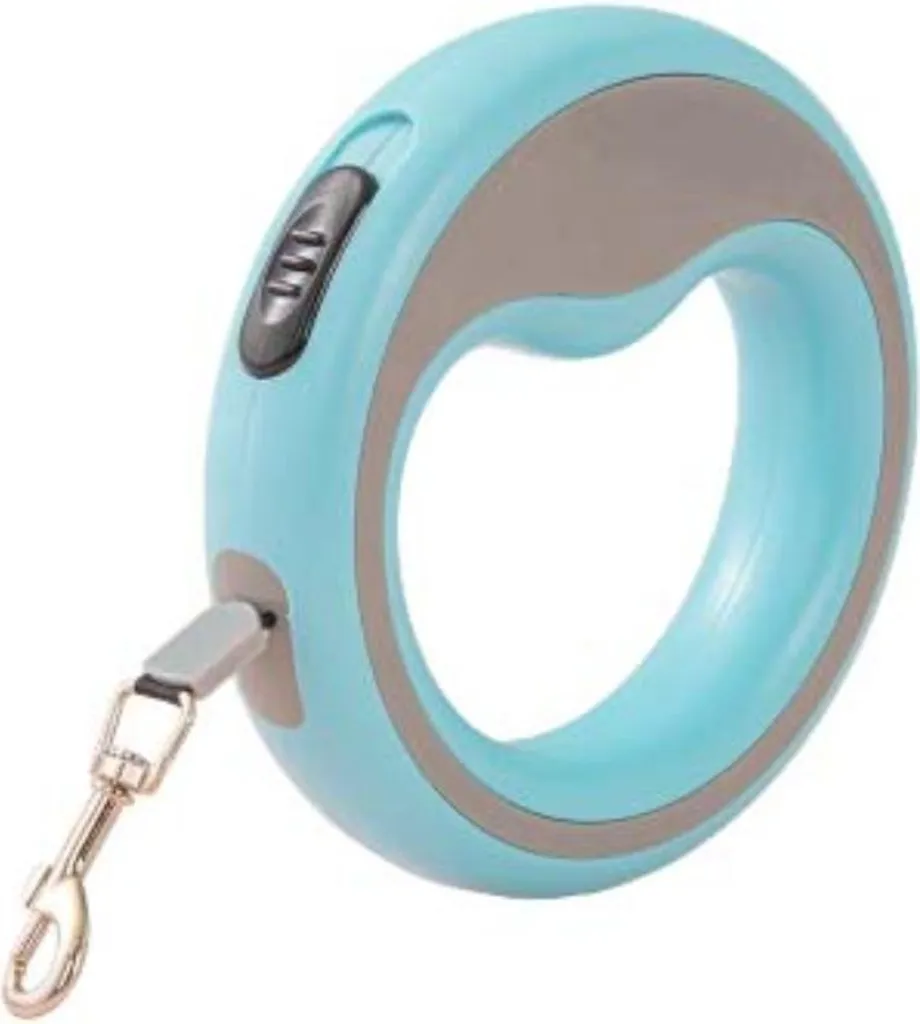 Guinzaglio Retrattile Cani 5m Blu | Sistema di Frenata Rapido Taglia M